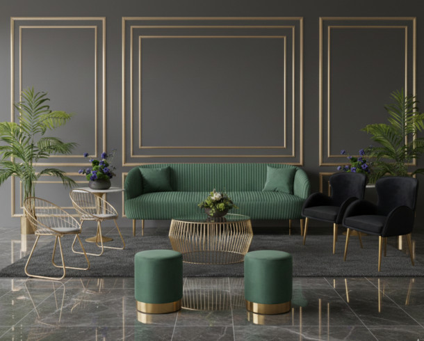 Lounge Felpa Verde Plisado 2, 9px