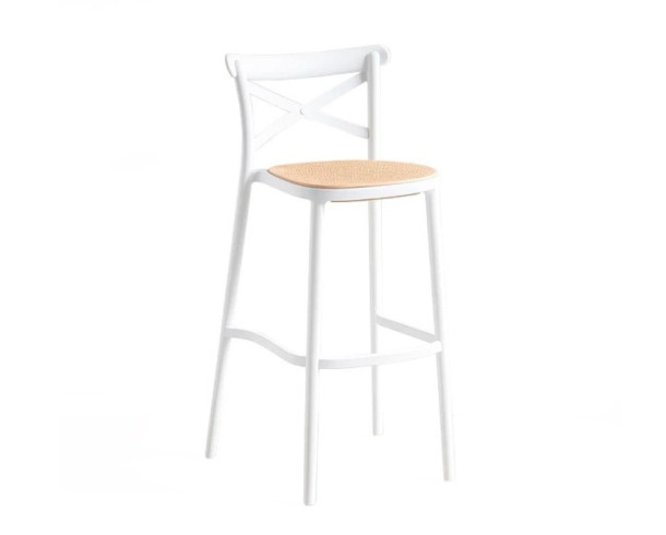 Silla Alta Blanca, Plastico