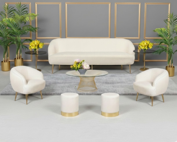 Lounge Felpa Plisado Blanco