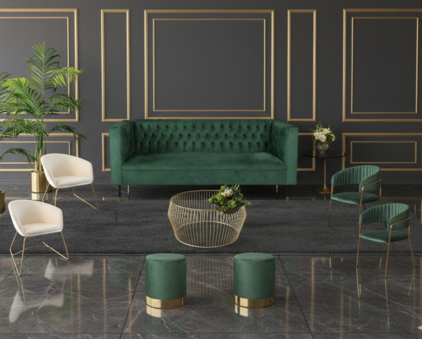 Lounge Felpa Verde Botella + Blanco