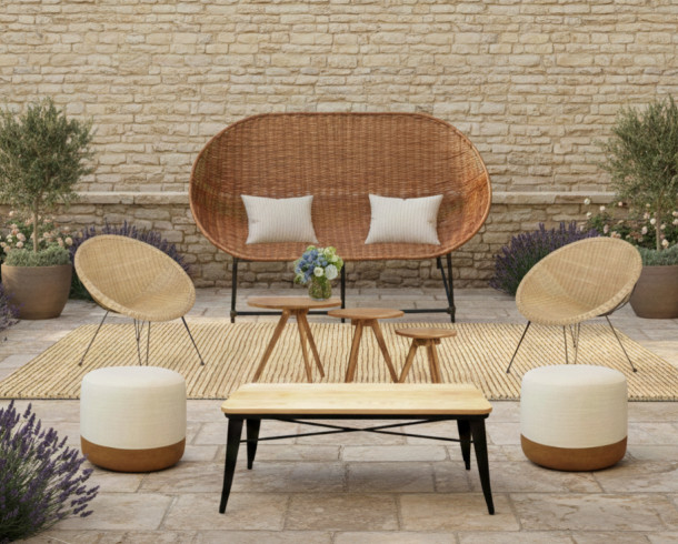 Lounge Mimbre Cafe Oscuro 2