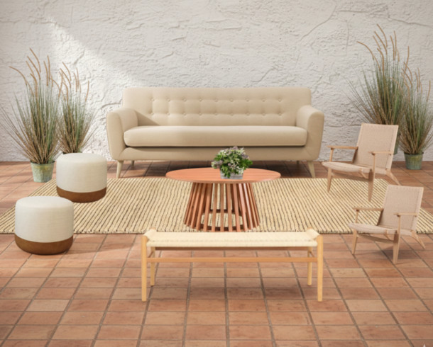 Lounge Beige, Tela 1, 10 Pax.