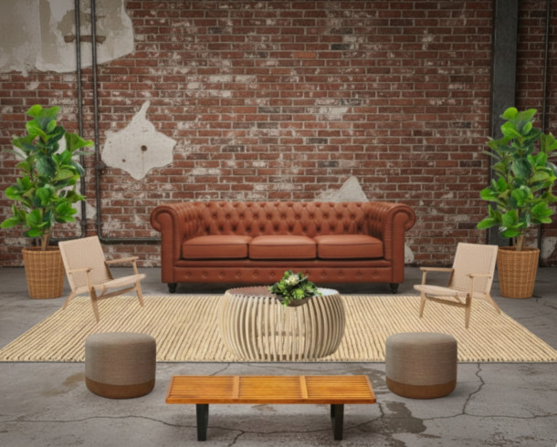 Lounge Chesterfield Cafe 3, 10 pax