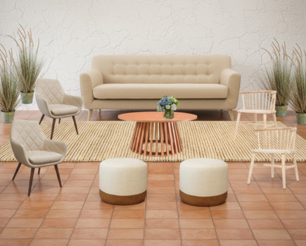 Lounge Beige, Tela 3, 10 Pax.