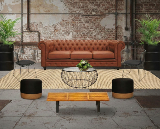 Lounge Chesterflied Cafe Cuero 3